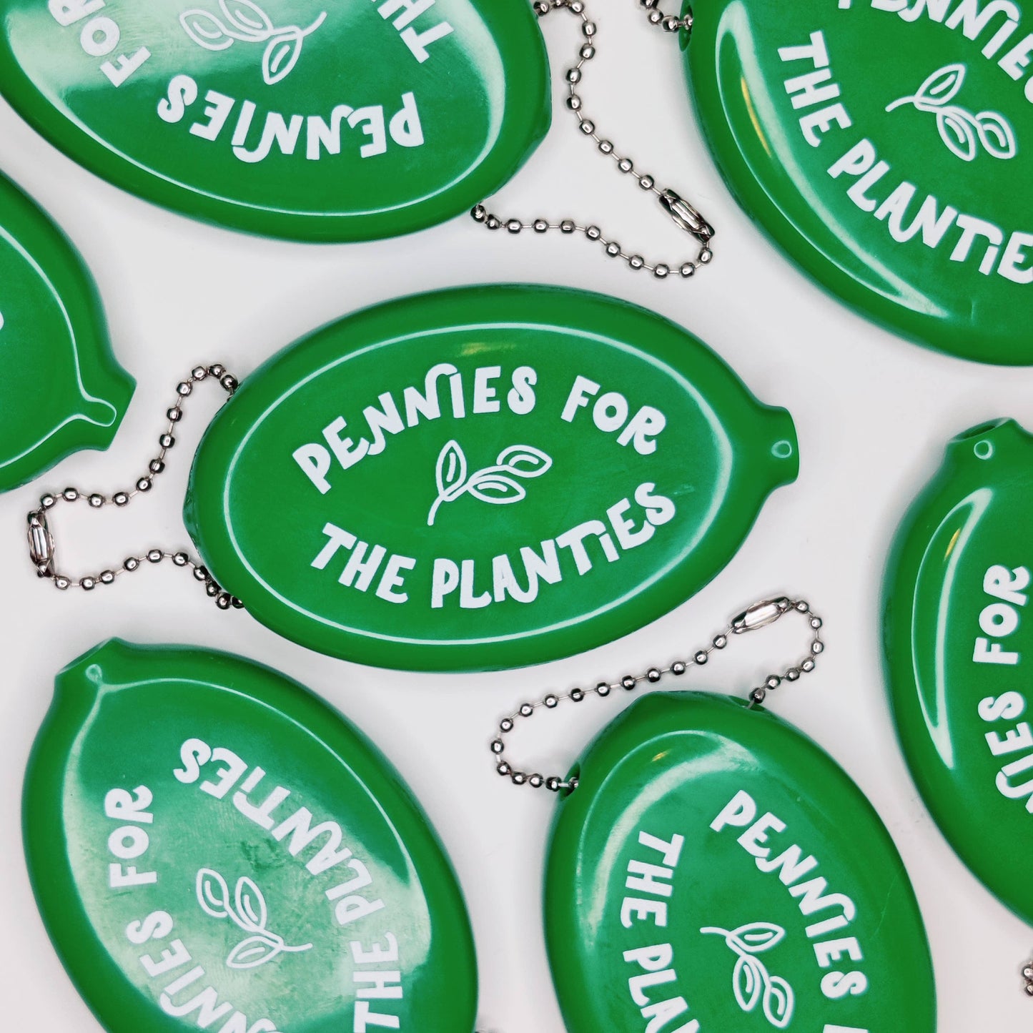 Pennies for the Planties Coin Purse Keychain