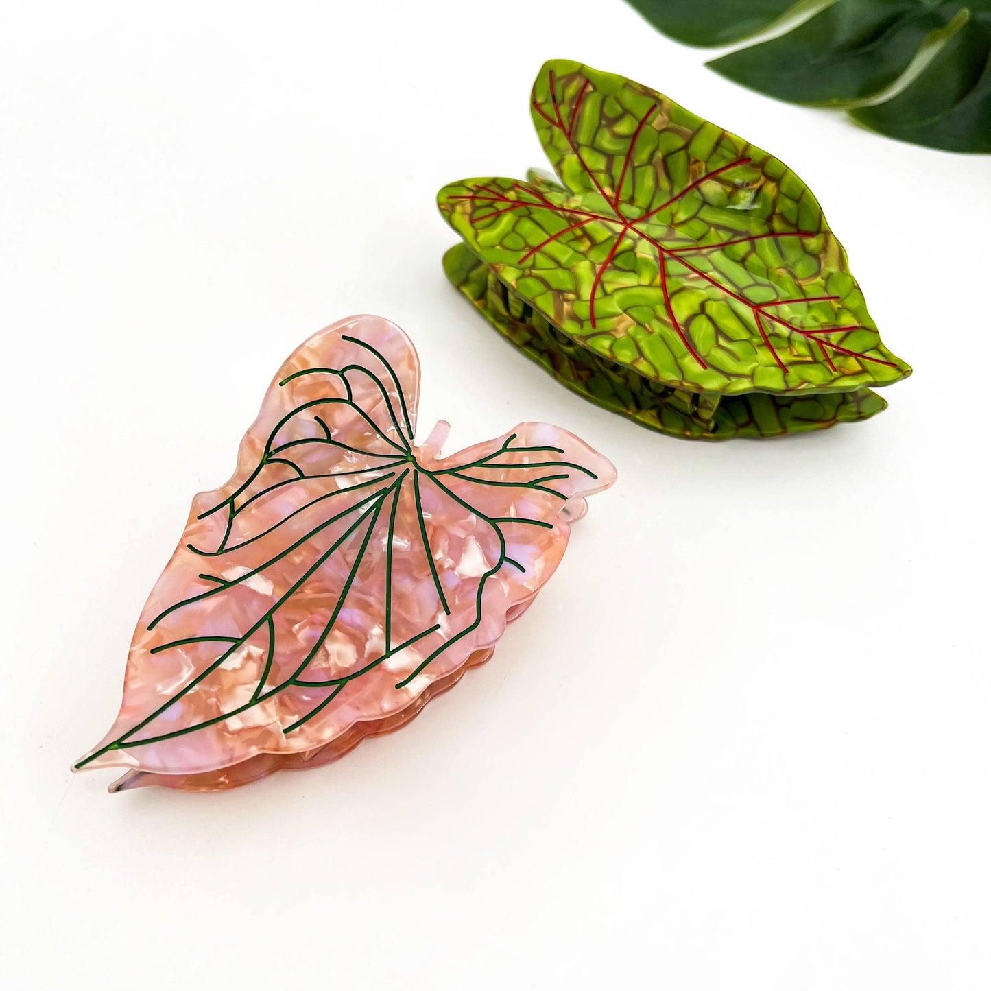 Lotus Leaf Hair Claw Clip, Elegant Acetate Leaf Hair Clip