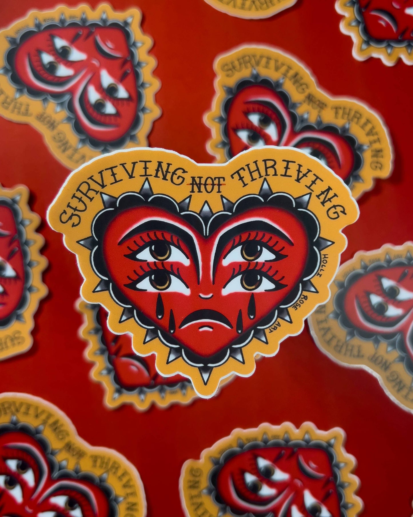 Surviving Not Thriving Sticker 