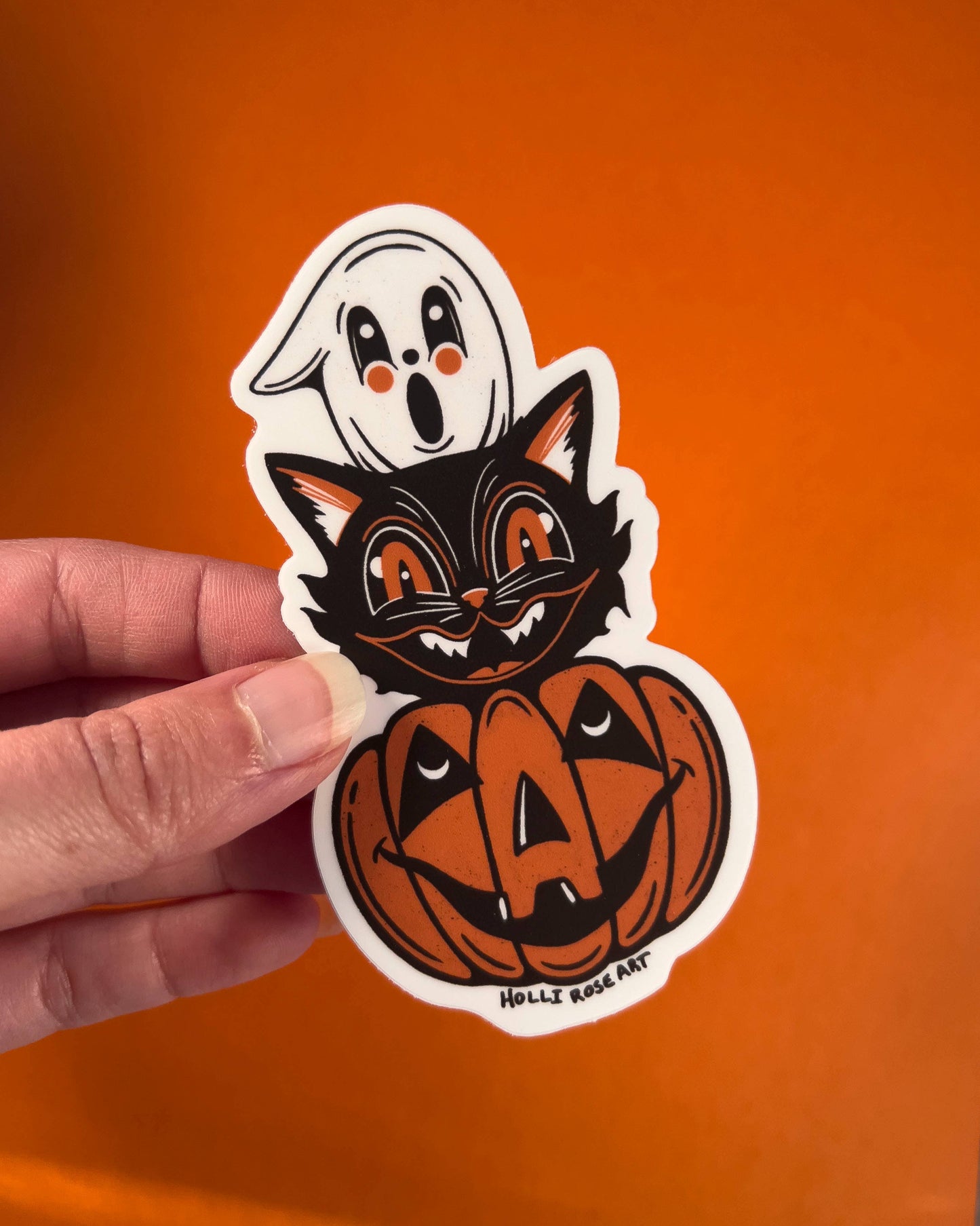 Vintage Halloween Sticker 
