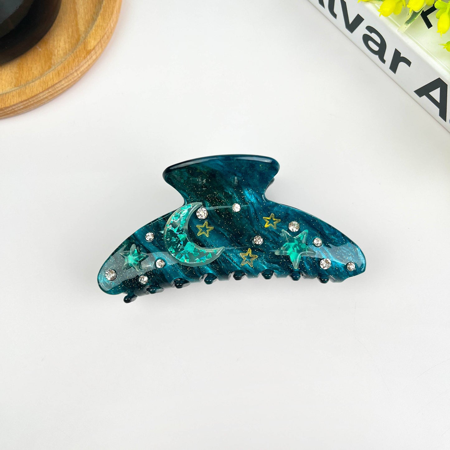 4.1'' Moon Claw Clip,Star Hair Clip