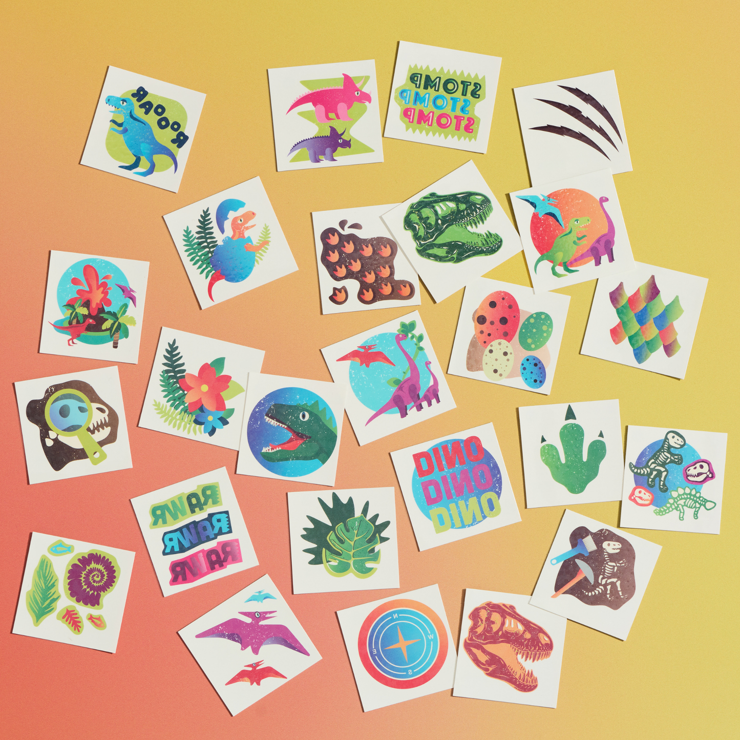 Dino Mania Temporary Tattoos – USA MADE!