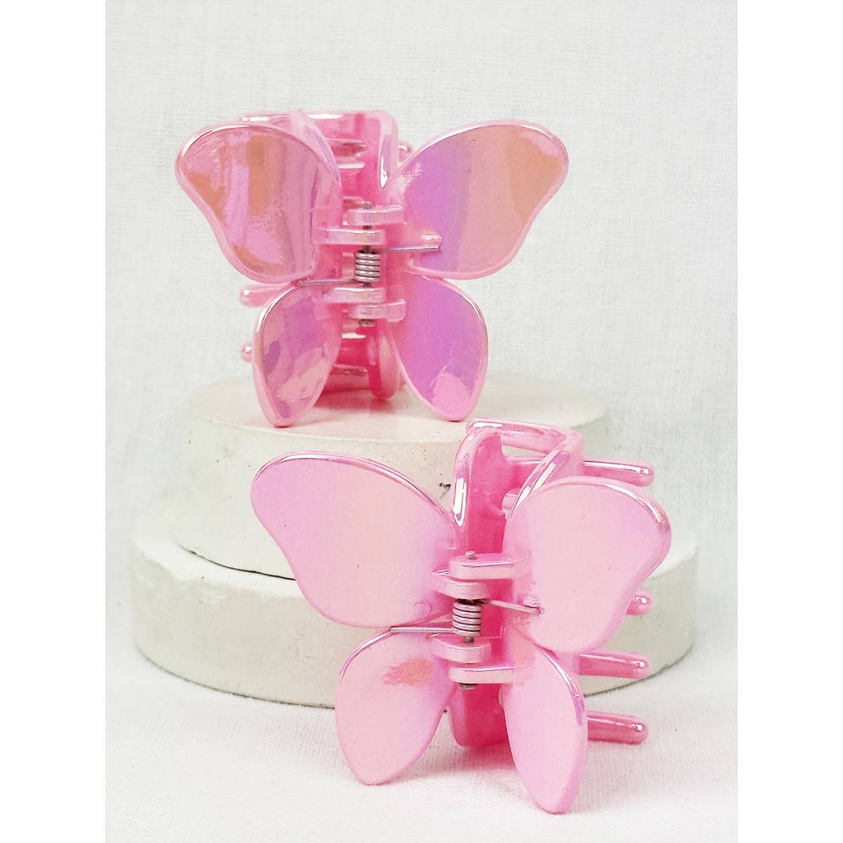 Shiny Spring Tone Butterfly Hair Clips