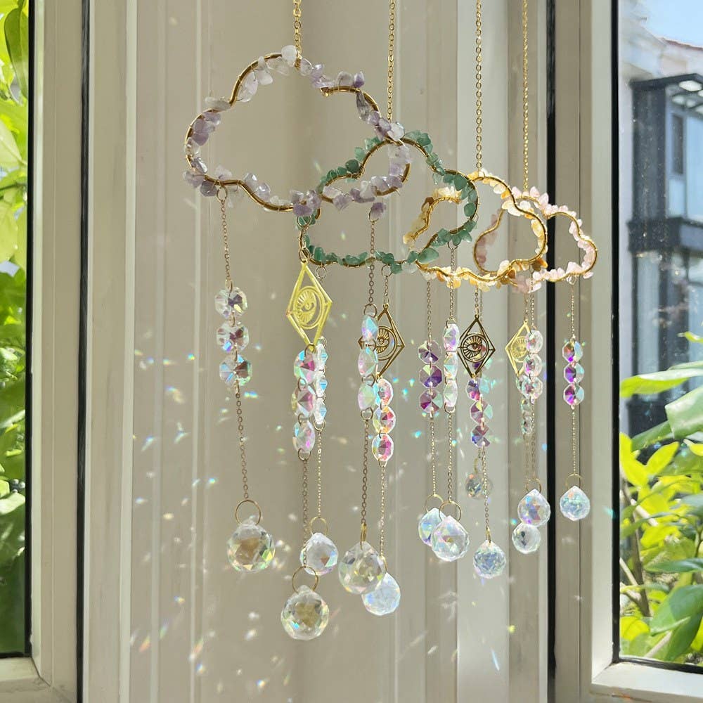 Cloud Stone Cross Crystal Home Hangings DP25A919