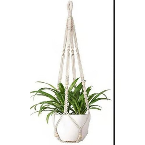 42" NO TASSEL Woven Plant Hanger
