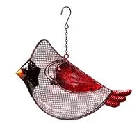 Poinsettia Cardinal Bird Feeder