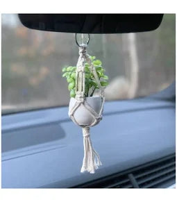 Mini Macrame Car Plant Hanger